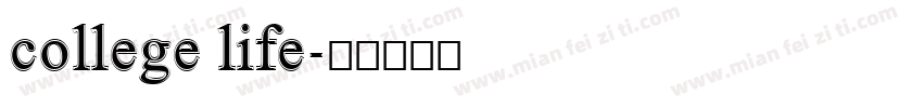 college life字体转换